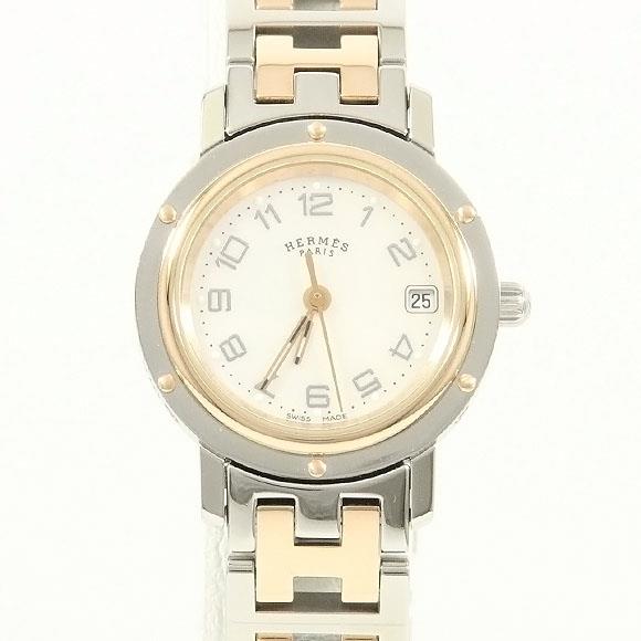 Used[A] Watch Hermes CL4.221 Clipper nacres PG Combi Quartz U3Z