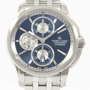 Used[B] Watch Maurice Lacroix PT6188-SS002-430 Pontos Chrono Blue T1O
