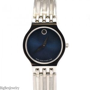 Movado 84.25.811.4 with Stainless Steel Bracelet Blue Dial Quartz Women's
