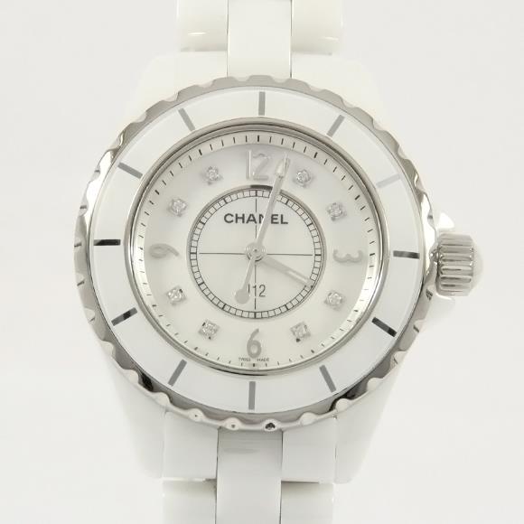 Used[B] Watch Chanel H2422 J12 33mm ceramic Â· 8P Quartz White Shell Diamond A7W