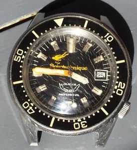 SQUALE SPIROTECHNIQUE 100 ATMOS (1000M) VINTAGE DIVER WATCH