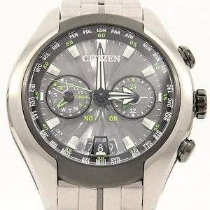 Used[B] Watch Citizen Promaster satellite wave solar Quartz Gray A5P