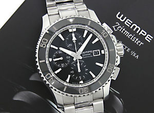 WEMPE Zeitmeister Glashutte i/SA, Diver Watch, Box/Papers/Links, Chrono