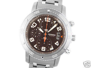 Auth HERMES "Clipper Diver" Chronograph CP2.941 Automatic, Men's watch