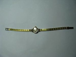 DEGUNA Damen Armband Uhr   585 Gold und 4 Brillianten