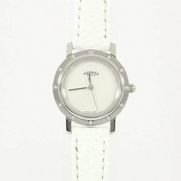 Used[B] Watch Hermes CL4.230 Clipper / 12P Quartz White Shell White U0B