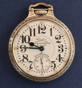 Hamilton 16S 21J 992 Special 8Adj ARRS Pocket Watch 14KGF Model 2 BOC White Case