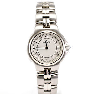 Ladies Movado model 84.A1.827.2 with Stainless Steel Bracelet  and White Dial