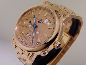 Ulysse Nardin GMT Perpetual 322-88 18k Rose Gold 40mm Copper Dial $59,900 LNIB