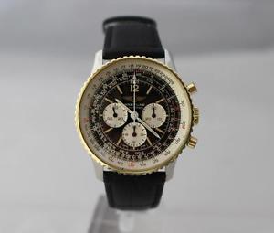 Breitling Navitimer Ref.81600 cal.lemania bezel gold 18kt  Trizium