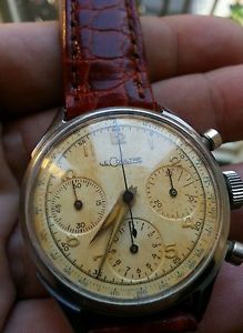 Le coultre vintage chronograph valjoux 72 rare
