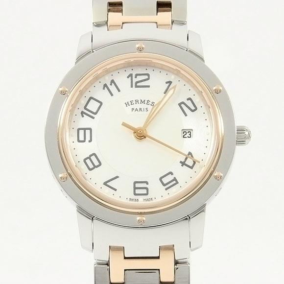 Used[B] Watch Hermes CP1.321 Clipper Classic PG Combi Quartz B9E