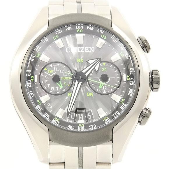 Used[A] Watch Citizen Promaster satellite wave solar Quartz Gray S3H