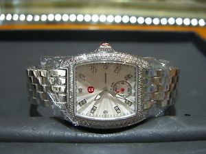 New Authentic MICHELE URBAN MINI DIAMOND Watch Diamond Dial MWW02A000508 WOW `~