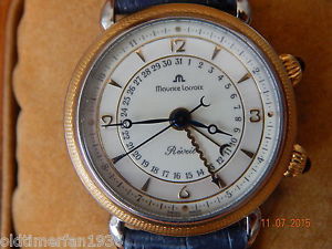 Exclusive Maurice Lacroix Masterpiece Réveil Handaufzug Stahl / 750er Gold