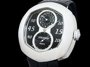 Auth CEDRIC JOHNER Stratego 1050/4 SS Auto Men's Watch(S A48159)