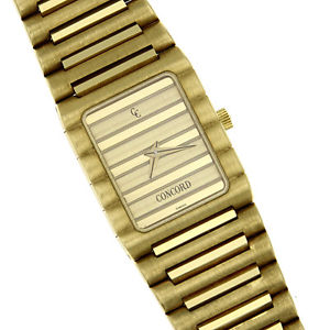 Concord Ladies 18k Solid Gold Watch. Centurian Line. 2 Oz Gold