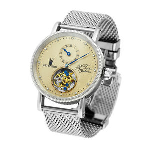 Astboerg Regulator AT702M1 Tourbillon Armbanduhr mit Diamanten