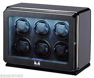 Volta Automatic Roadster Carbon Fiber 6 Watch Winder Box 31-570061