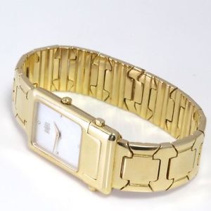 RAVEL 18k Solid Yellow Gold Mother of Pearl Watch