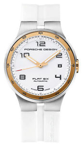 Porsche Design Men's 40mm Flat Six 18k Gold Bezel & Steel Watch 6351.47.64.1256