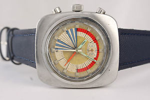 Certina Chronolympic Regatta vintage chronograph! Valjoux 728! For pieces/repair