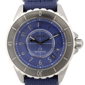 Auth CHANEL J12 G10 Chromatic Men's Automatic Titanium Cerami&Nylon H4338 145747