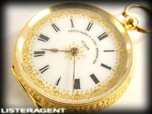 FATTORINI & SONS BRADFORD Taschenuhr Gelbgold 18Kt Handaufzug