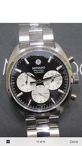 MINTY Movado Datron Automatic Chronograph Watch Panda Dial 3k Retail