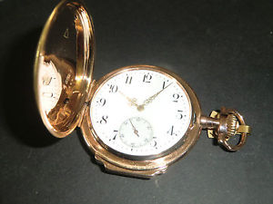 Taschenuhr System Glashütte 23459 Gold 14k perfekter Zustand Uhr Generalüberh.
