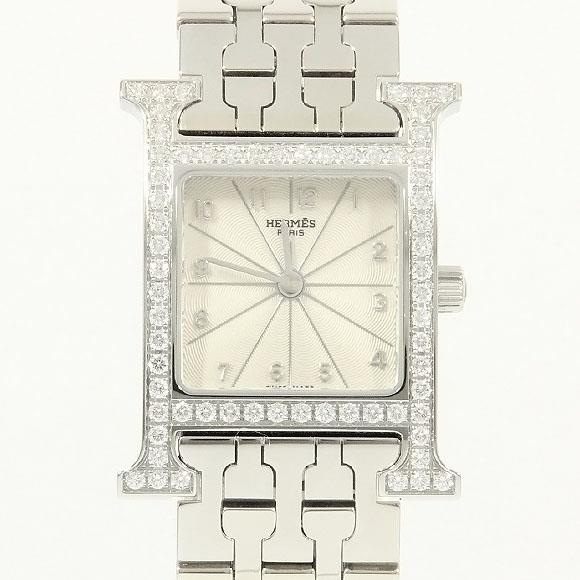 Used[B] Watch Hermes HH1.230 H Watch / D Quartz Silver Arabic O8D