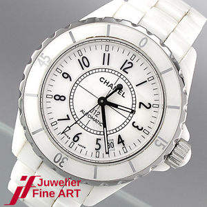 CHANEL J12 Hightech-Keramik Damenuhr - Ref. HO970 - Automatik mit Box+Papieren