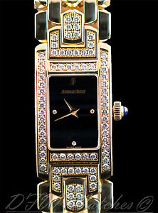 Audemars Piguet Lady Promesse 18k Yellow Gold & Factory Diamonds E11791 Black