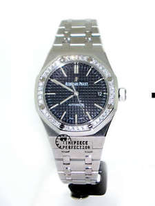 Audemars Piguet Royal Oak Lady Automatic 37mm Diamond Bezlel Black 15451st watch