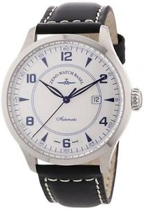Zeno Swiss Mens Automatic Watch w/ Date Stainless Steel 44mm Ref 6302