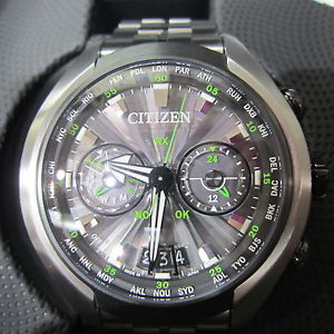 CITIZEN ECO-DRIVE SATELLITE WAVE-AIR MEN'S WATCH TITANIUM SAPPHIRE CC1055-53E