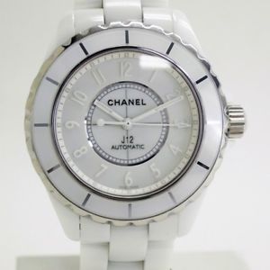Auth CHANEL J12 White Phantom 10th Anniv. 2000 limited Men's Automatic 98793
