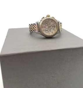 Michele Diamond Stainless Steel/Gold Women's Watch MW23A01C5025 $2,195!!
