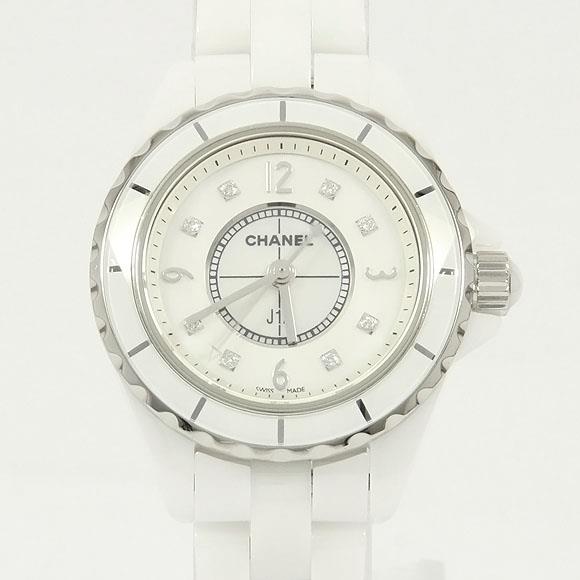 Used[B] Watch Chanel H2570 J12 29mm ceramic 8P Quartz White Shell Diamond E2I