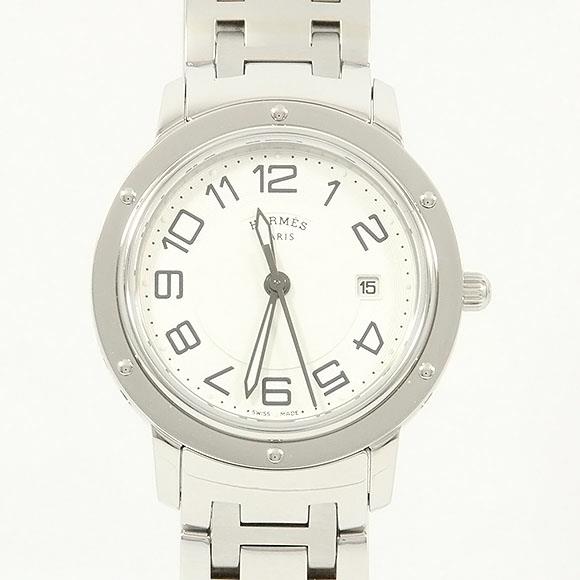 Used[B] Watch Hermes CP1.310 Clipper Classic Quartz Silver Arabic Y6I