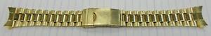 Brand New Bulova Accutron LINK Goldtone Band w/Curved Ends - Free Ship!