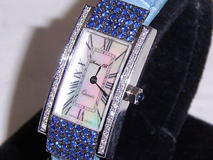 SONIA BITTON DIAMOND & SAPPHIRE GORGEOUS LOOKING WATCH AT GREAT PRICE SOLID 18K
