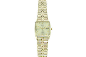 Geneve Golduhren 585 Gold Herrenuhr 14kt. Gelbgold Armbanduhr Italy 2003