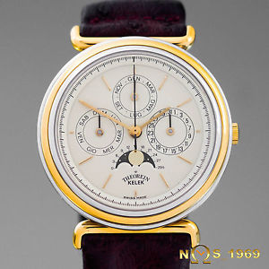 THEOREIN KELEK 18K GOLD & S.STEEL REF.5287 AUTOMATIC MOONPHASE / BOX MEN’S