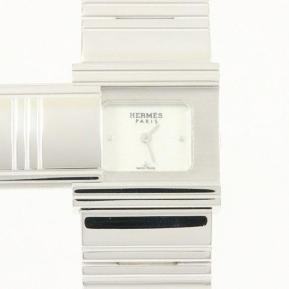 Used[B] Watch Hermes GL1.290 Gurizado WG Quartz White Shell I0T