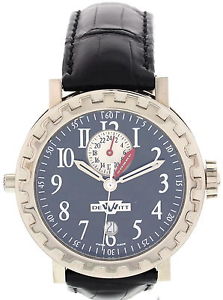 Men's DeWitt Academia Double Fuseau 18K White Gold Watch AC.2002.48.M600