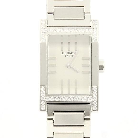 Used[B] Watch Hermes TA1.230 tandem / D Quartz Silver With genuine BOX Q5T