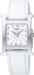 New HERMES H White Dial HH1.210.132.UBC SS Leather Quartz Ladies Watch,AS