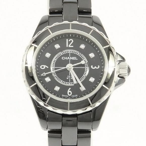 Used[B] Watch Chanel H2569 J12 29mm ceramic 8P Quartz Black Diamond D8M