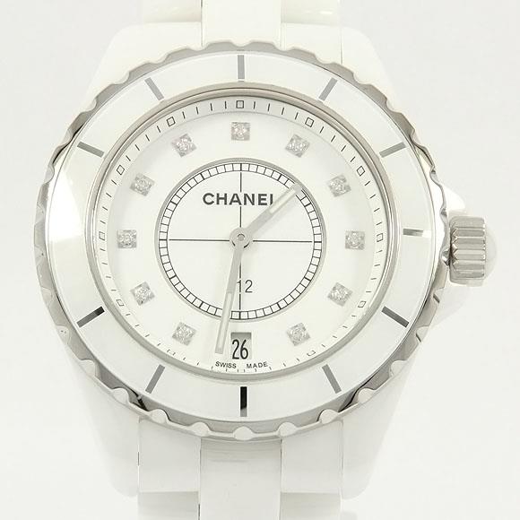 Used[B] Watch Chanel H2125 J12 38mm ceramic 11P Quartz White Diamond H6U